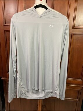 Isnowood light gray UPF 50+ sun protection athletic hoodie Men’s XL Light Gray L